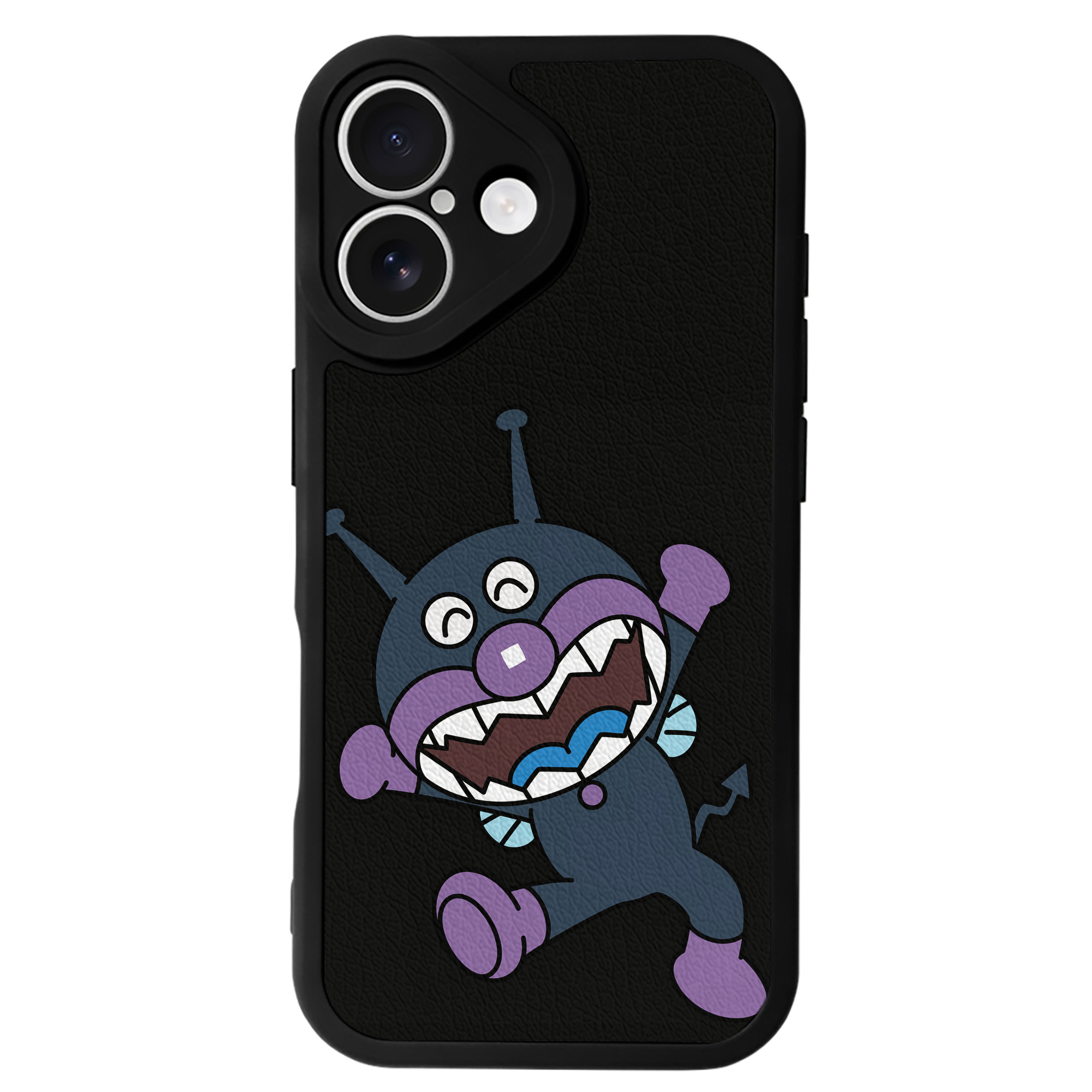 （画像用） アンパンマン Anpanman 【iPhone 16シリーズ対応】シリコンスマホケース（レザー調） 材質：シリコン